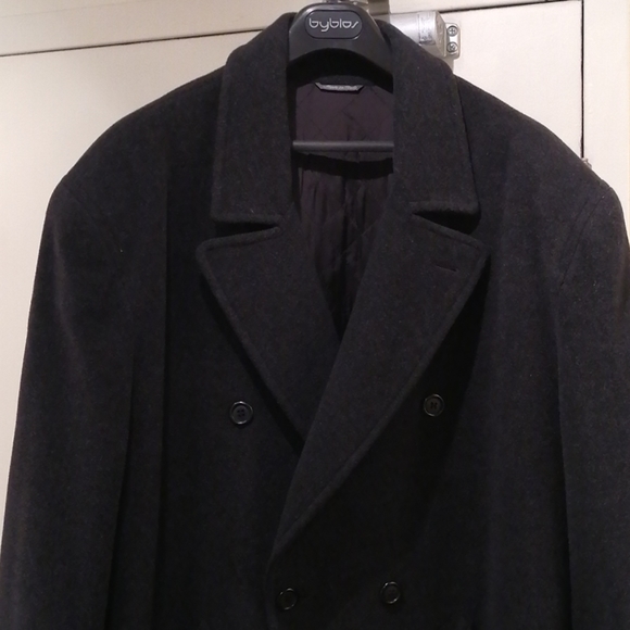 Byblos Black Overcoat or Trench Coat - Picture 2 of 7